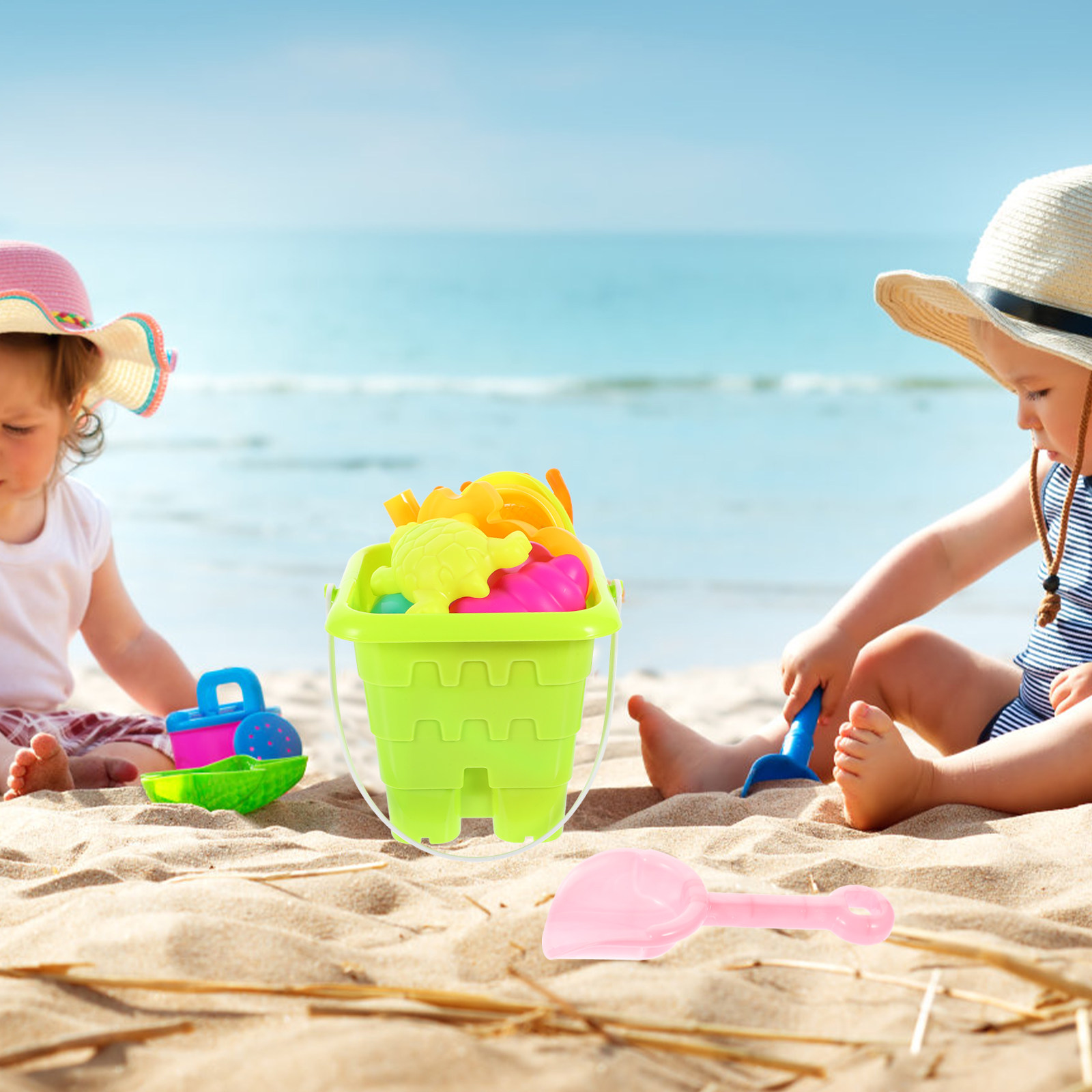 Kids Outdoor Garden Set - 12Pcs Kids Sand Shovels Outdoor Beach