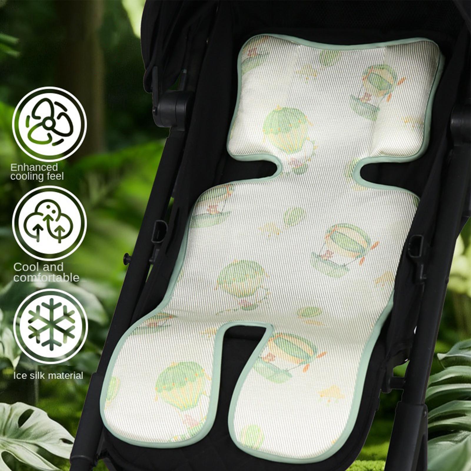 Kids Outdoor Swing - Breathable Stroller Cooling Pad Adjustable Kid