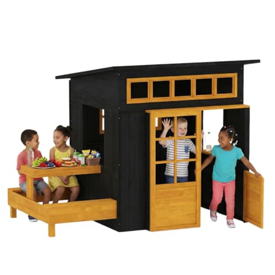 Kids Outdoor Chalkboard - Outdoor playhouse for kids aged 3-8
