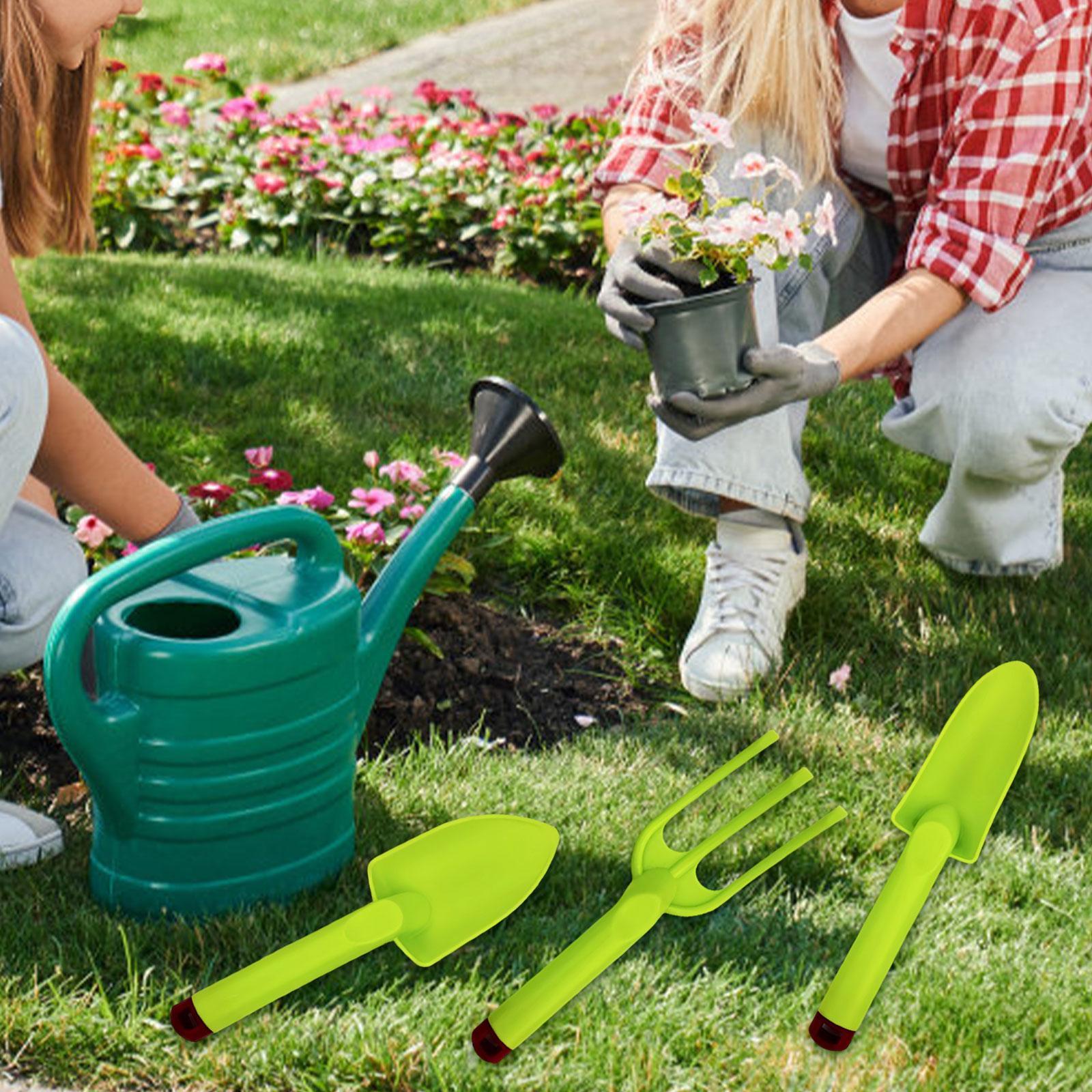 Kids Outdoor Garden Set - 3x Kids Gardening Tools for Boys
