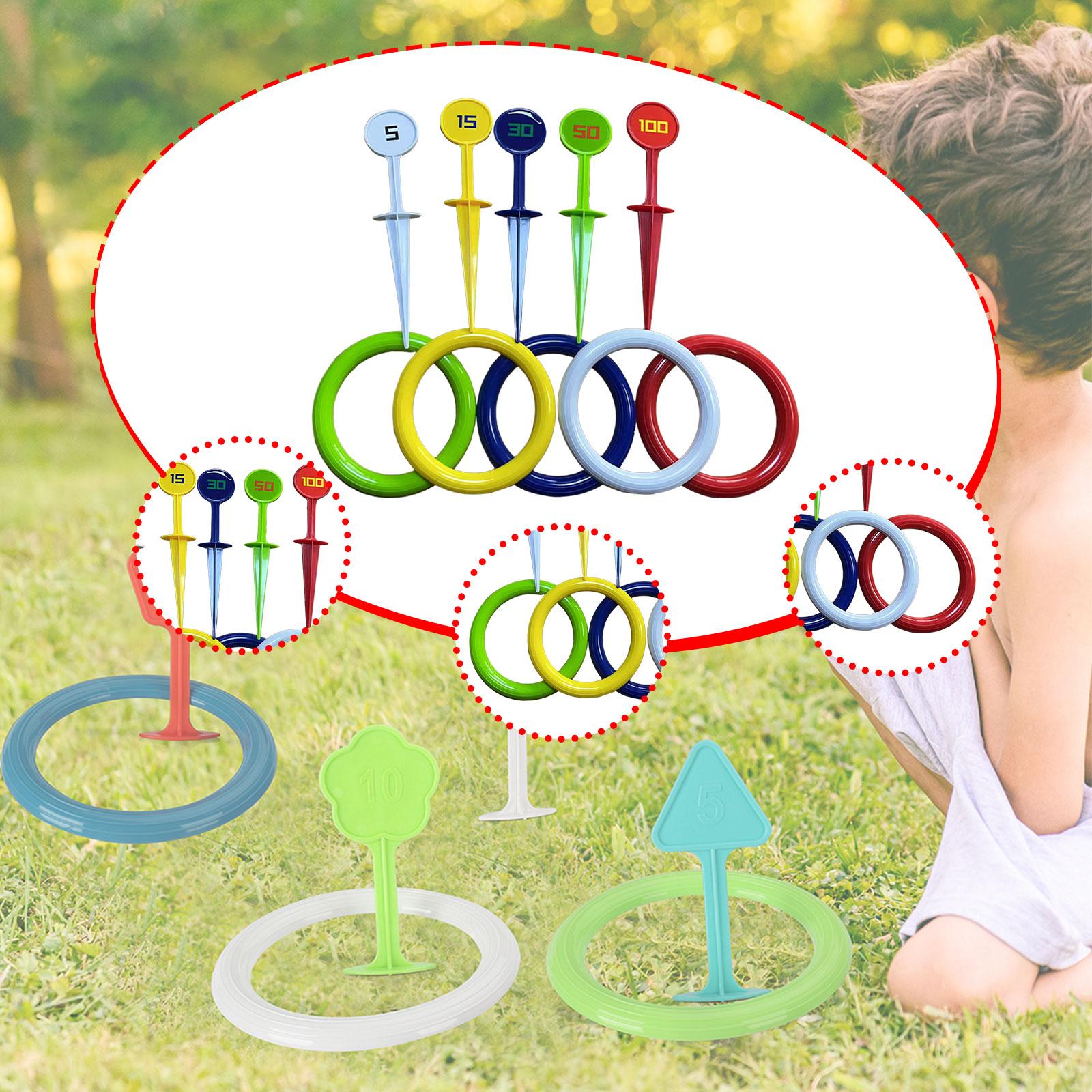 Kids Outdoor Garden Set - Kids Rings Toss Game Set 5