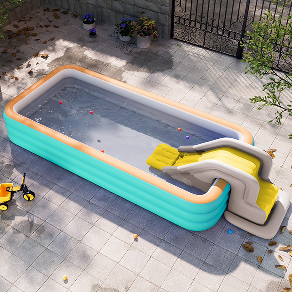 Inflatable Water Slide Compact - Kids Outdoor Playground avaliação e preço