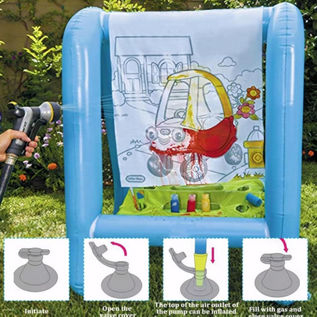 PVC Portable Outdoor Easel Ver - Kids Outdoor Easel avaliação e preço