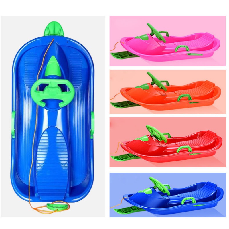 Kids Snow Sled With Steering W - Kids Unique Outdoor Toys avaliação e preço
