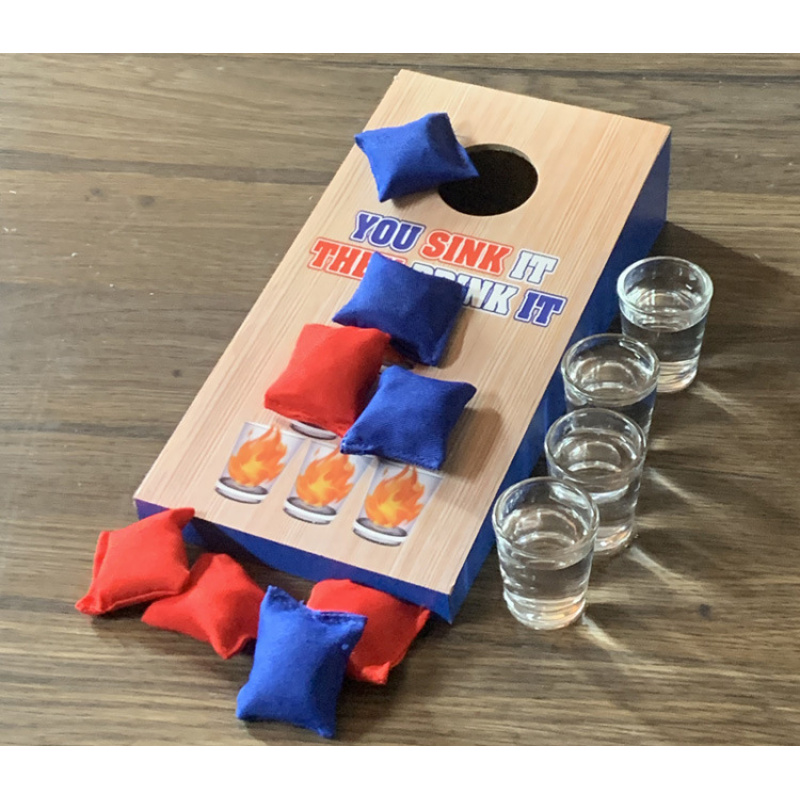 1 Set Wooden Throwing Game Boa - Kids Outdoor Garden Set avaliação e preço