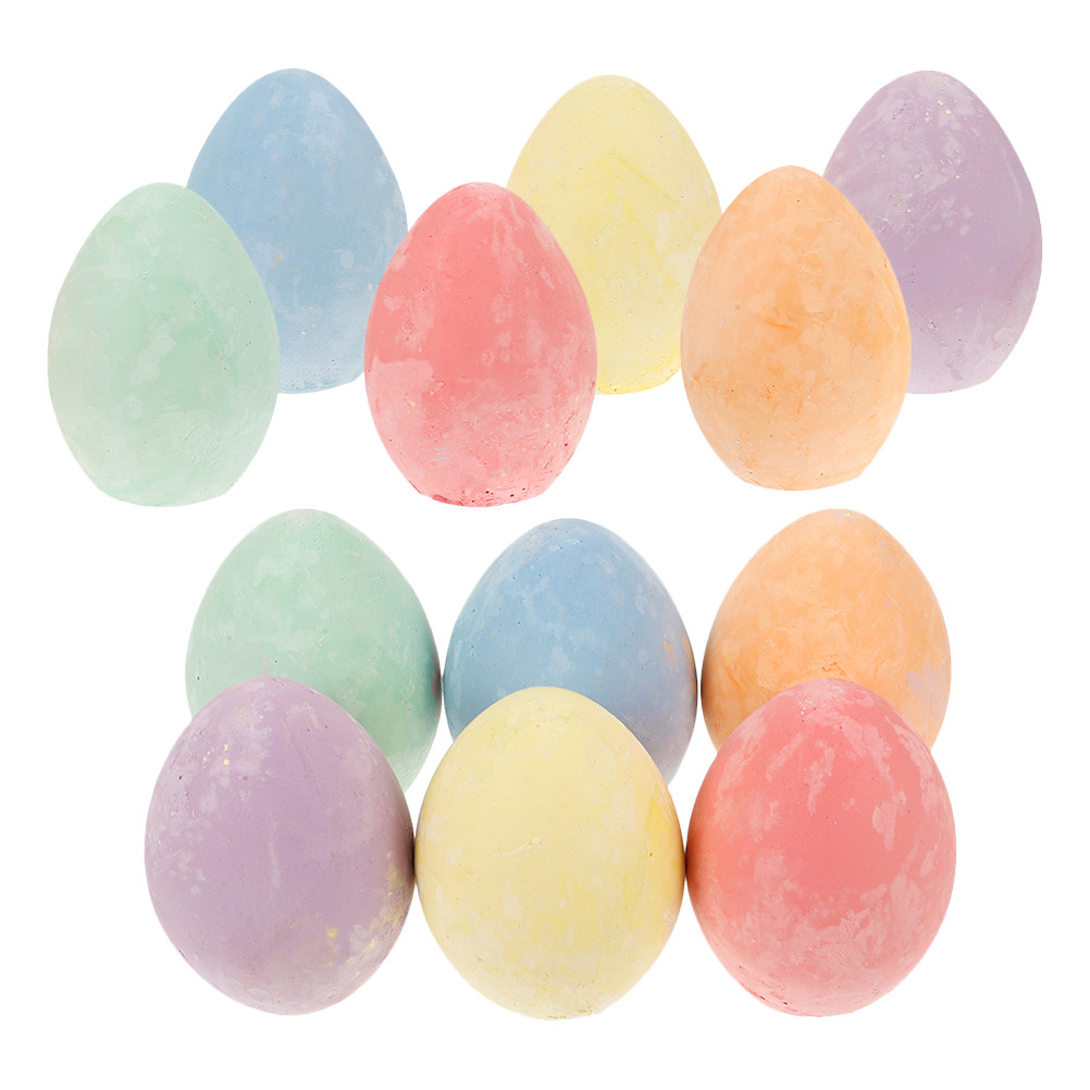 12Pcs Ergonomic Egg Shape Kids - Kids Outdoor Chalkboard avaliação e preço