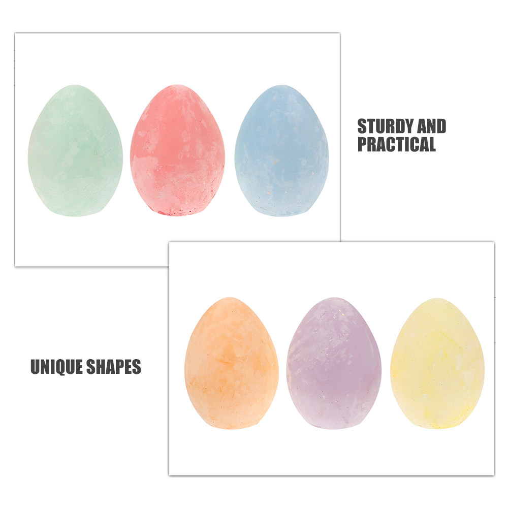 12Pcs Ergonomic Egg Shape Kids - Kids Outdoor Chalkboard avaliação e preço