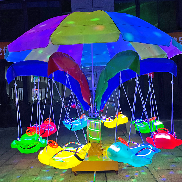 Mini Carousel Ride for Kids Ou - Kids Outdoor Swing avaliação e preço