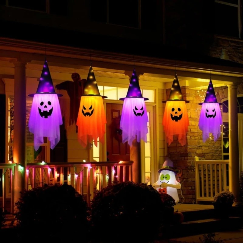 1/2PCS Halloween Pumpkin Wizar - Kids Outdoor House Accessories avaliação e preço