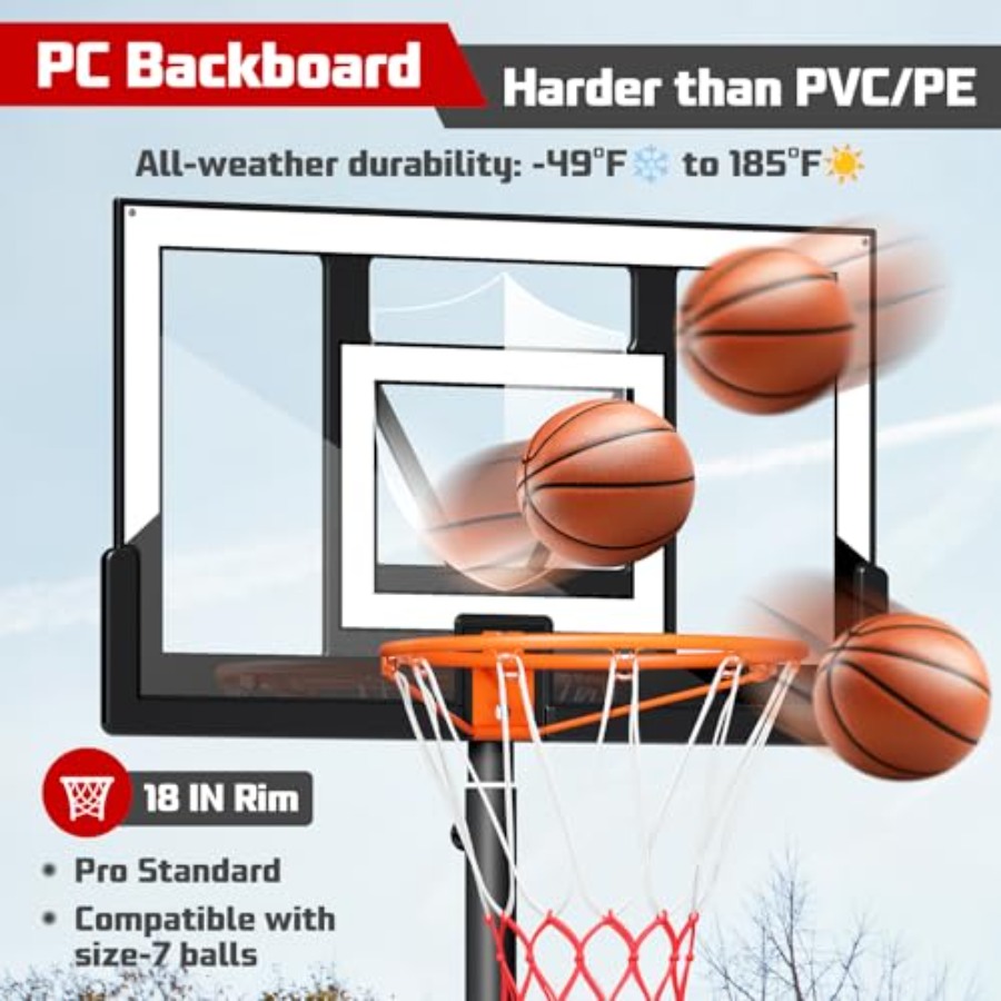 Outdoor basketball hoop 10FT w - Kids Outdoor Basketball avaliação e preço