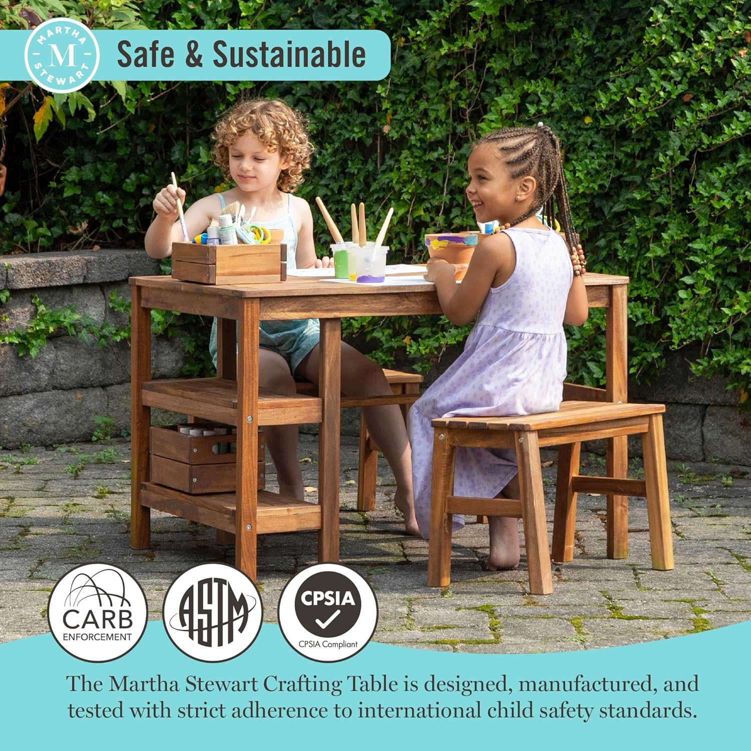 Kids Outdoor Table & Bench Set - Kids Outdoor Bench avaliação e preço