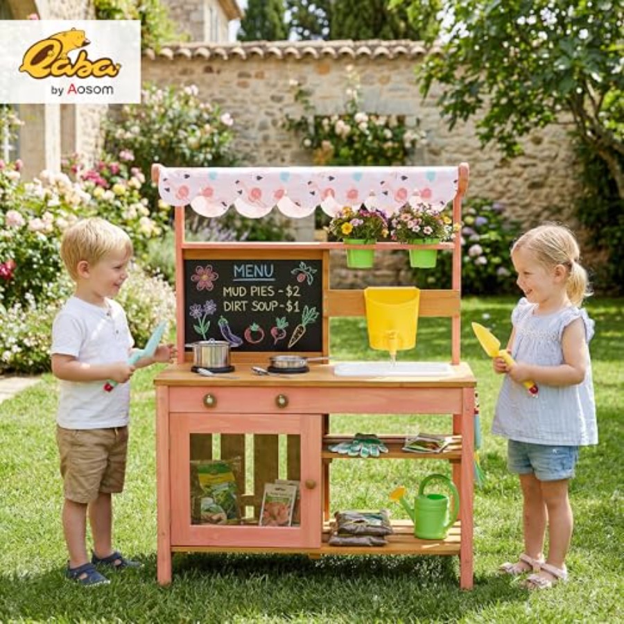 Outdoor kids mud kitchen for p - Kids Outdoor Chalkboard avaliação e preço