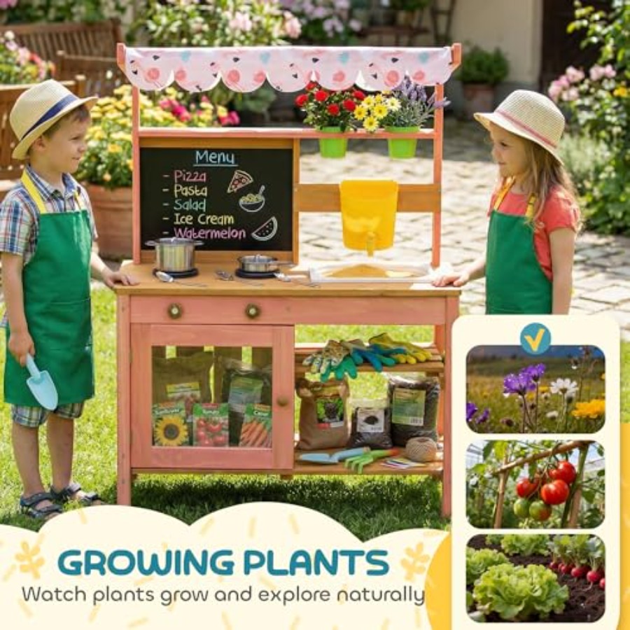 Outdoor kids mud kitchen for p - Kids Outdoor Chalkboard avaliação e preço
