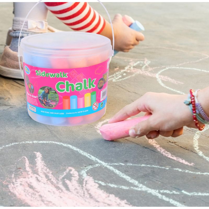 Washable Jumbo Sidewalk Colors - Kids Outdoor Chalkboard avaliação e preço