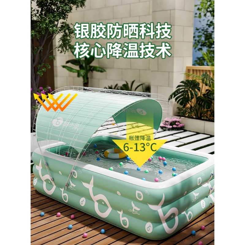 Inflatable Swimming Pool Famil - Kids Outdoor Garden Set avaliação e preço