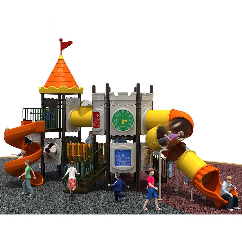 Castle Style Kids Slide for Ou - Kids Outdoor Playground avaliação e preço