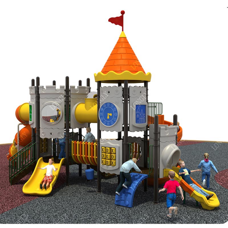 Castle Style Kids Slide for Ou - Kids Outdoor Playground avaliação e preço