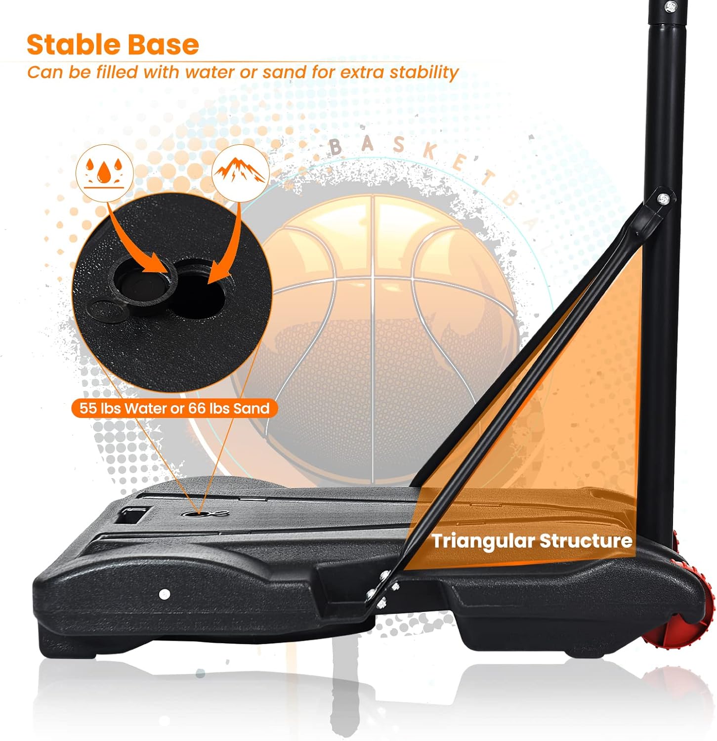 Portable Basketball Hoop with  - Kids Outdoor Basketball avaliação e preço