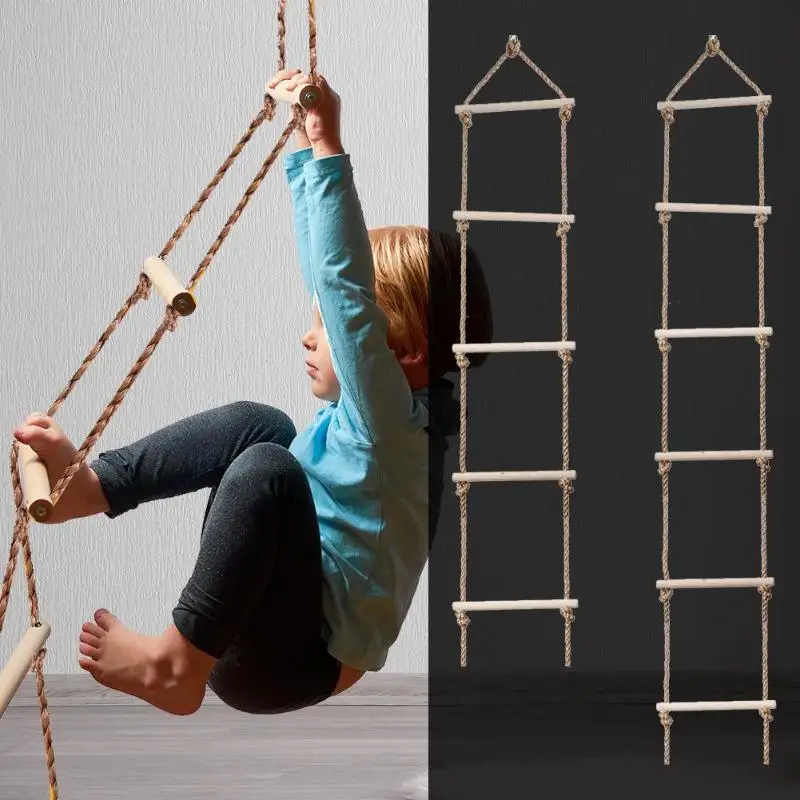 Kids Wooden Ladder Outdoor Act - Kids Outdoor Swing avaliação e preço