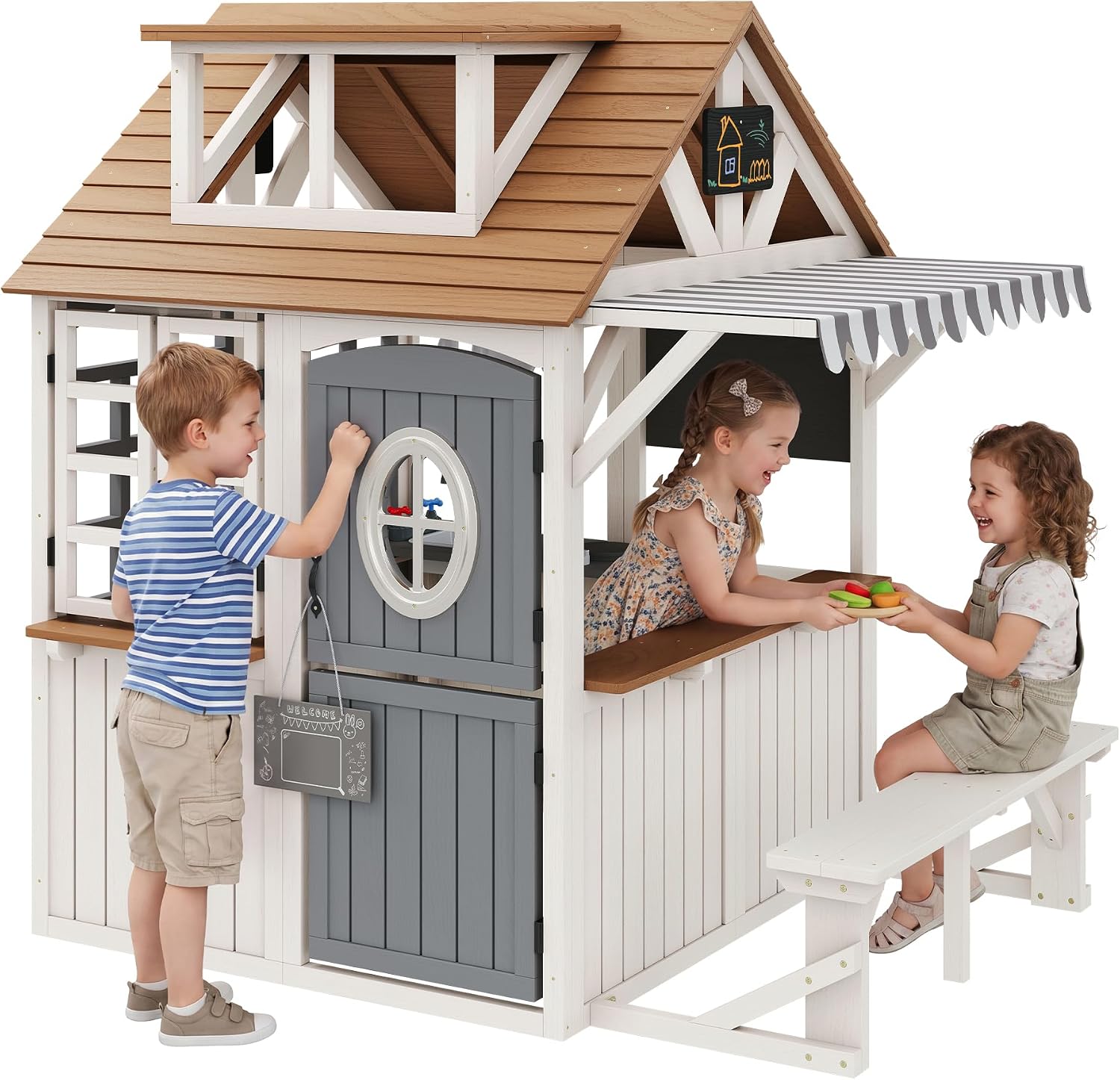 Durable Fir Wood Outdoor Kids  - Kids Outdoor Chalkboard avaliação e preço