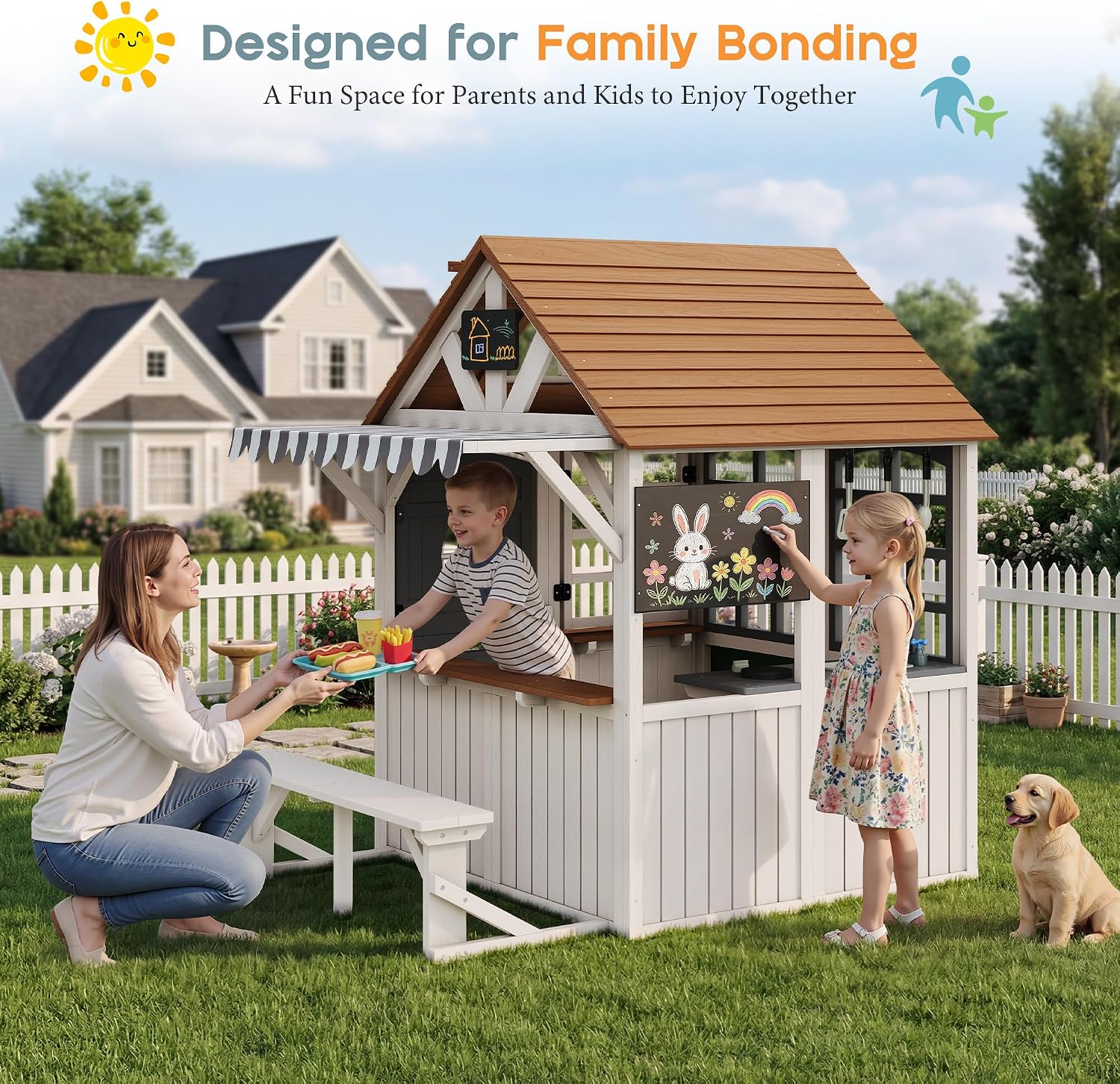 Durable Fir Wood Outdoor Kids  - Kids Outdoor Chalkboard avaliação e preço
