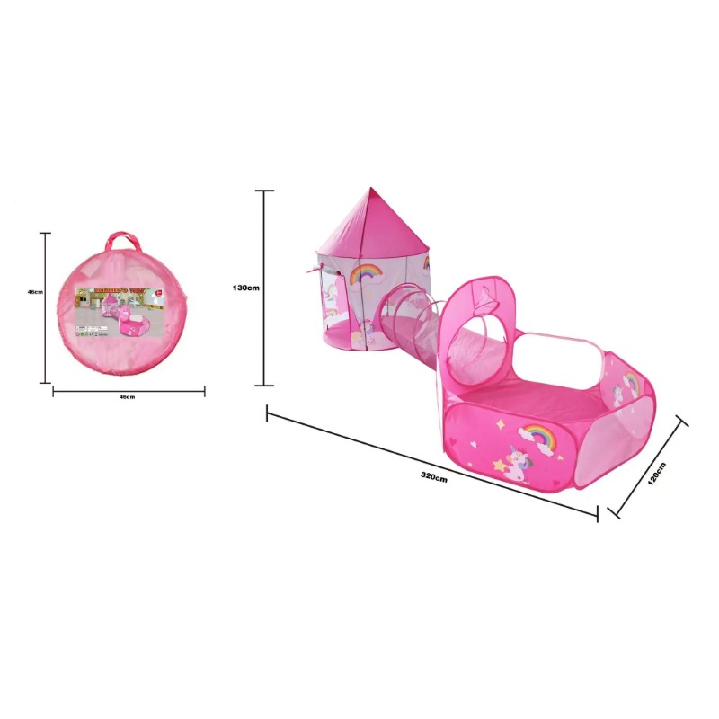 3 in 1 Kids Tent House Portabl - Kids Outdoor House Accessories avaliação e preço