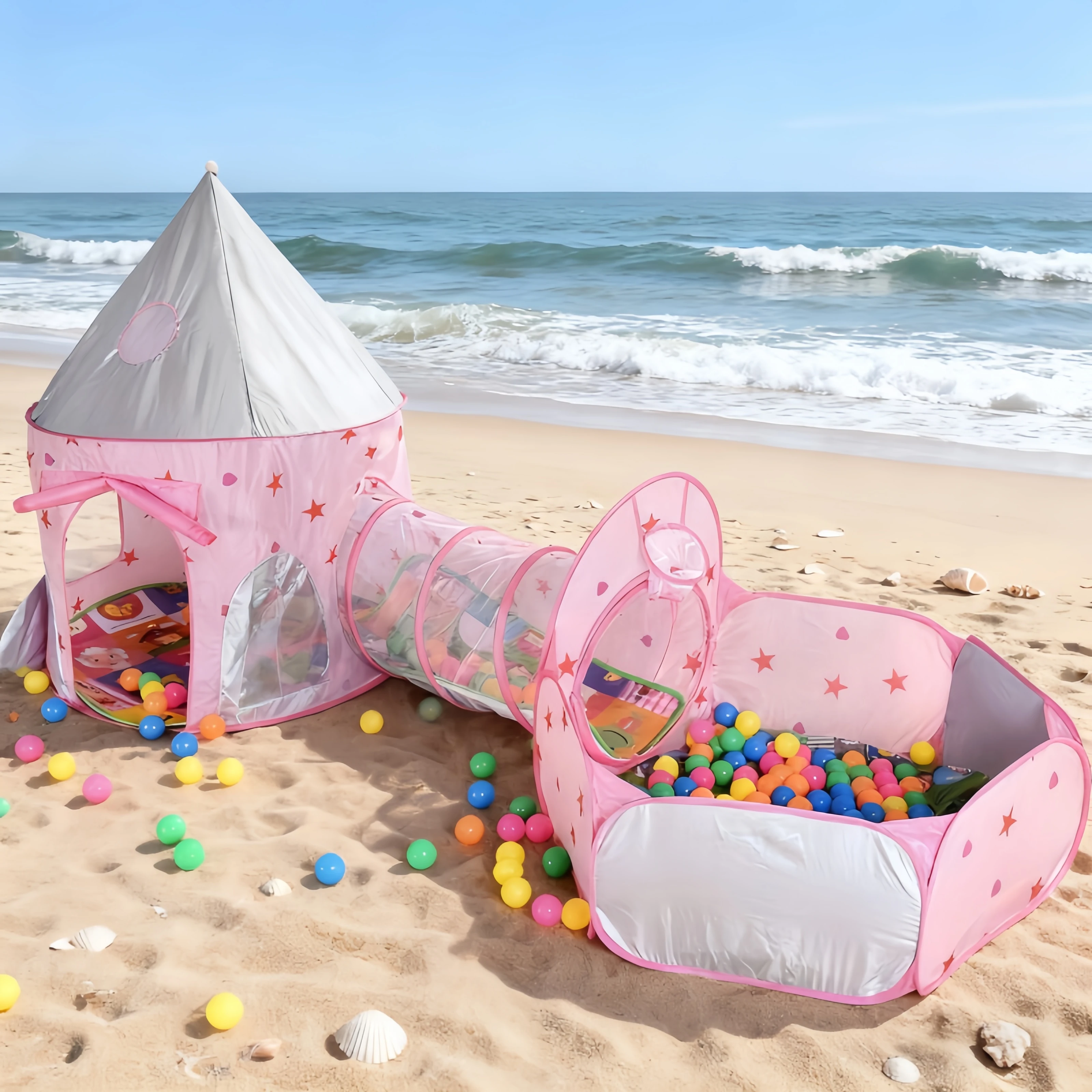 3 in 1 Kids Tent House Portabl - Kids Outdoor House Accessories avaliação e preço