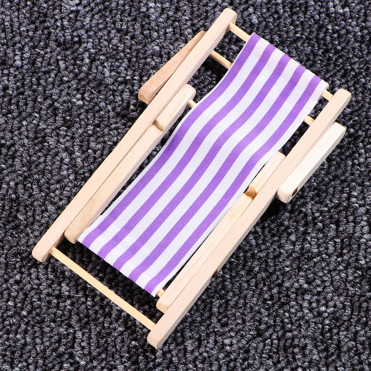1Pcs Wooden Beach Chair Miniat - Kids Outdoor House Accessories avaliação e preço