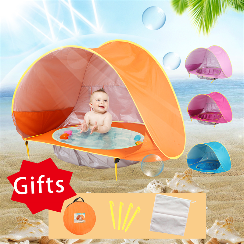 Baby Beach Tent Portable Shade - Kids Outdoor House Accessories avaliação e preço