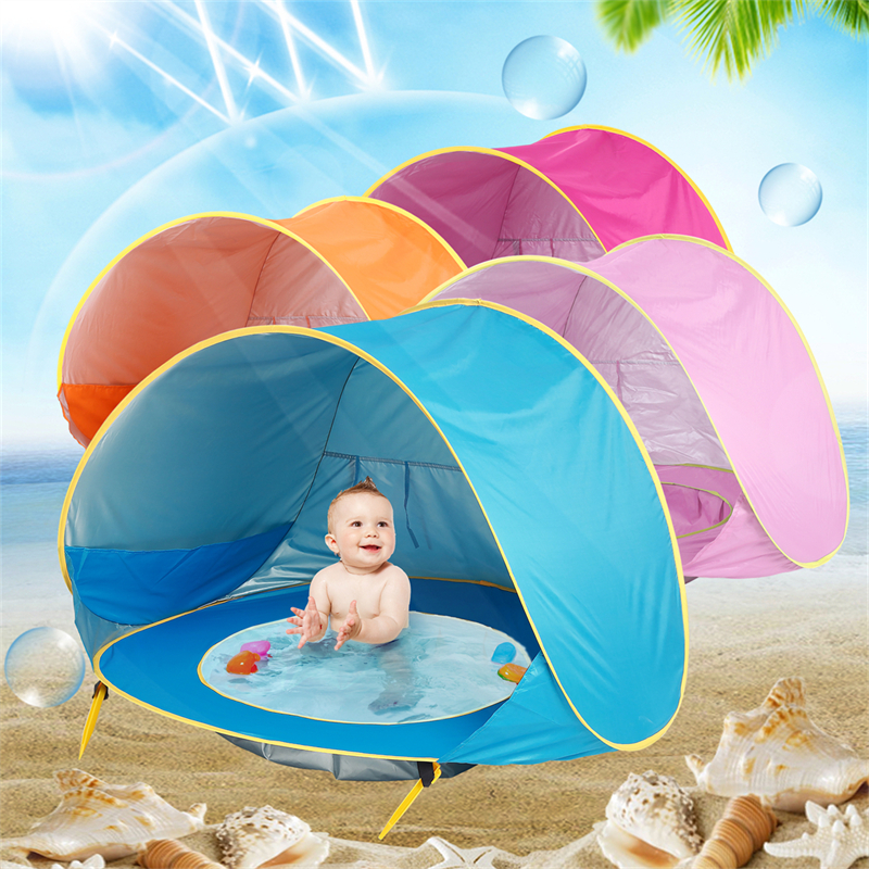 Baby Beach Tent Portable Shade - Kids Outdoor House Accessories avaliação e preço