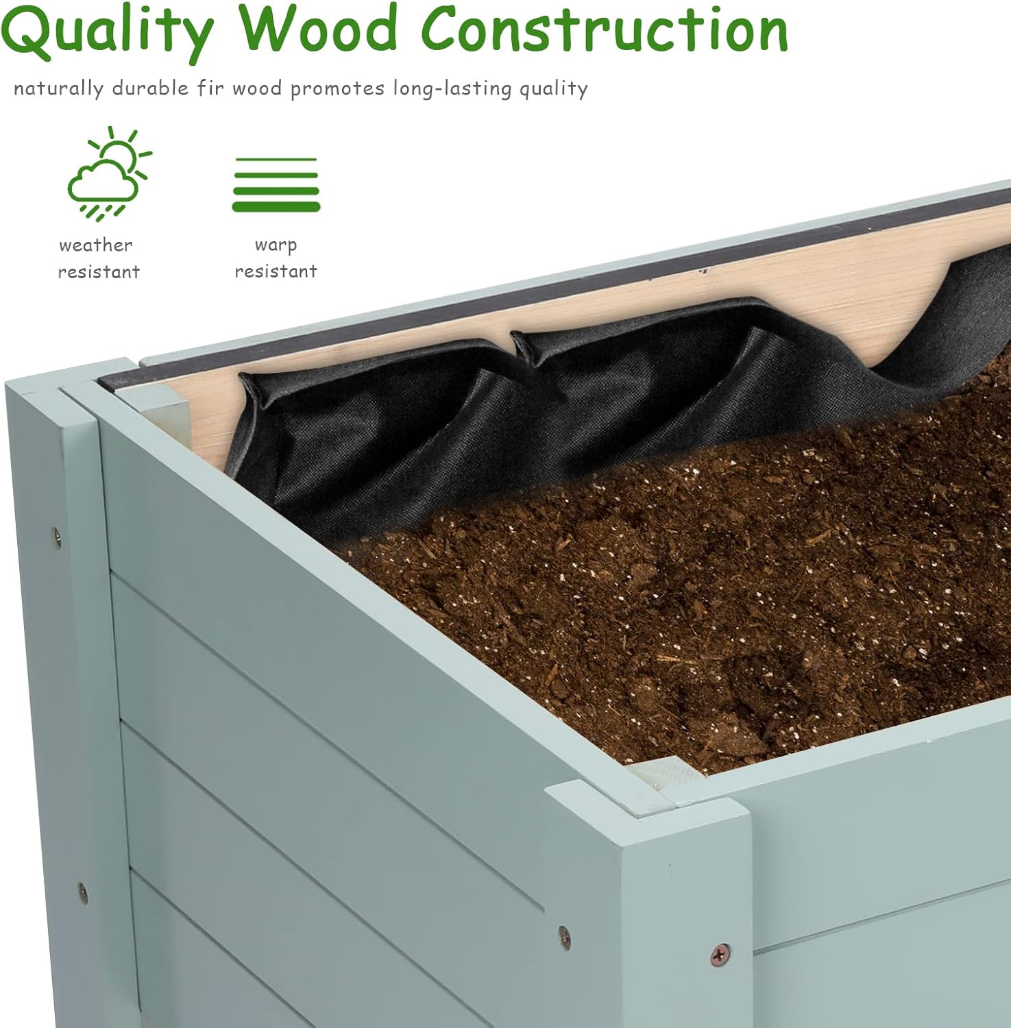 Raised Garden Bed-Planters for - Kids Outdoor Chalkboard avaliação e preço