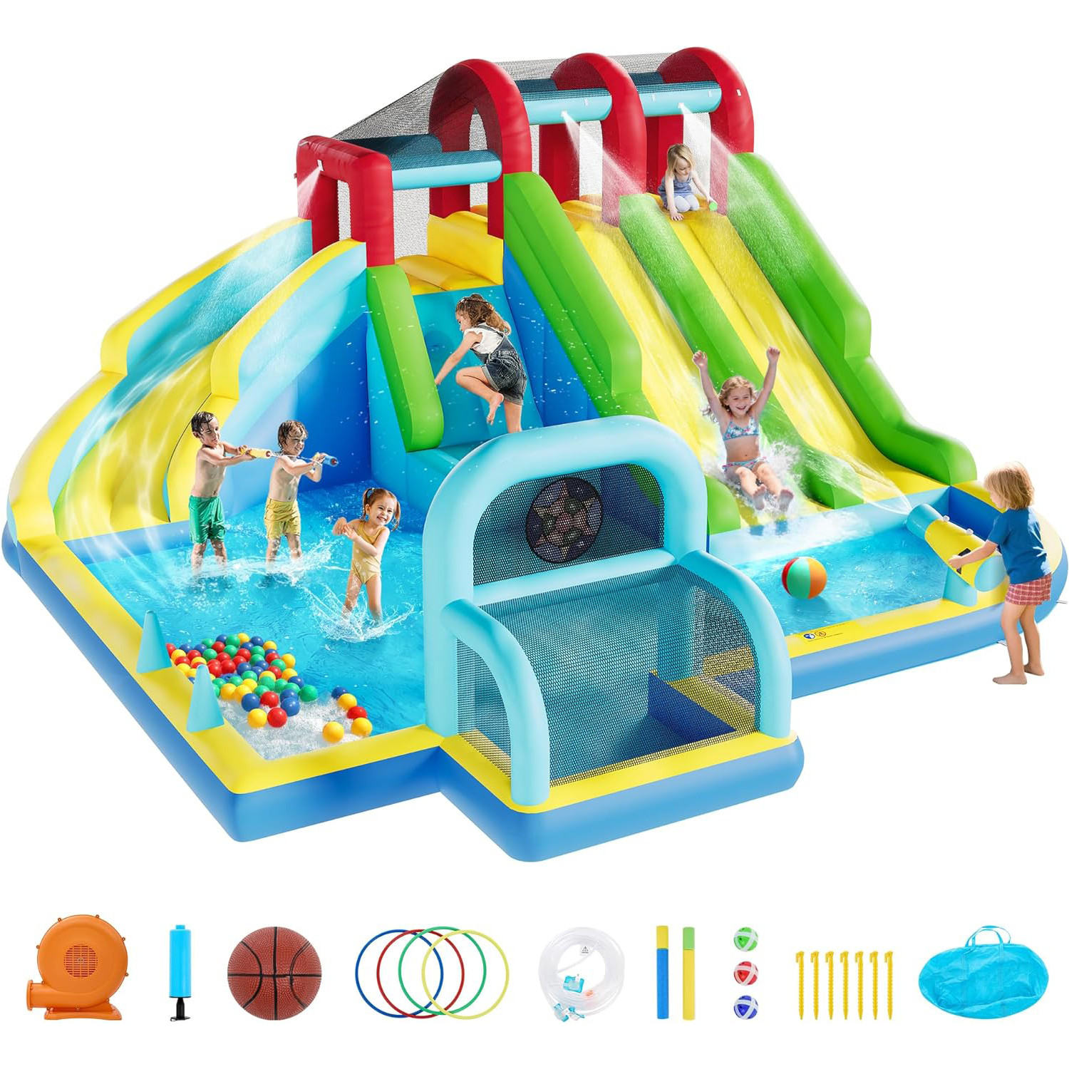 Inflatable Bounce House Oxford - Kids Outdoor House Accessories avaliação e preço