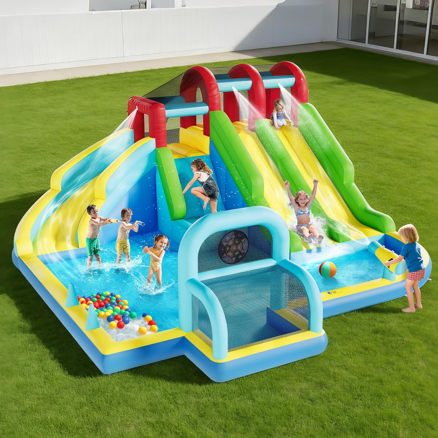Inflatable Bounce House Oxford - Kids Outdoor House Accessories avaliação e preço