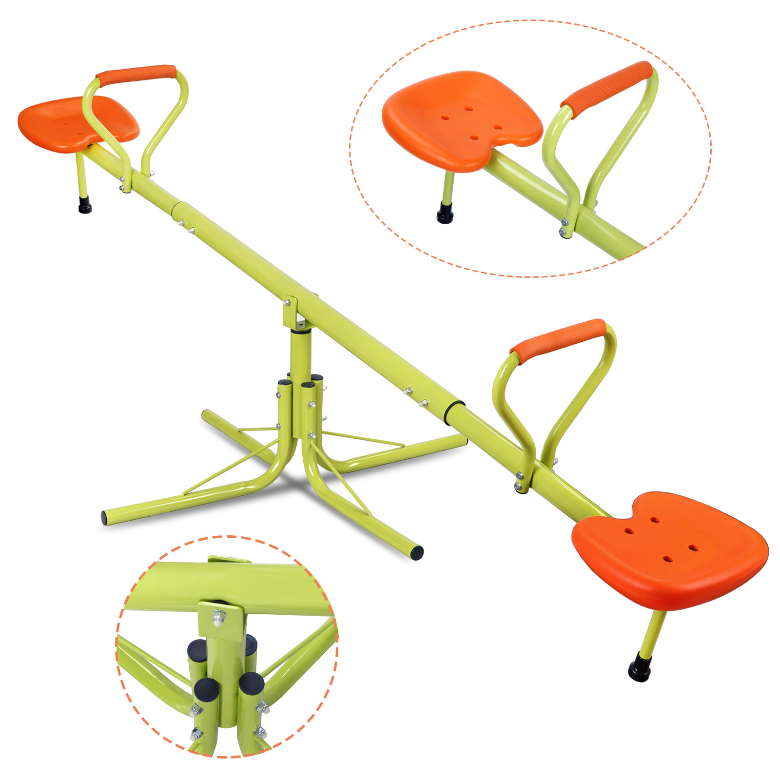 Rotation Outdoor Kids Seesaw 3 - Kids Outdoor Swing avaliação e preço