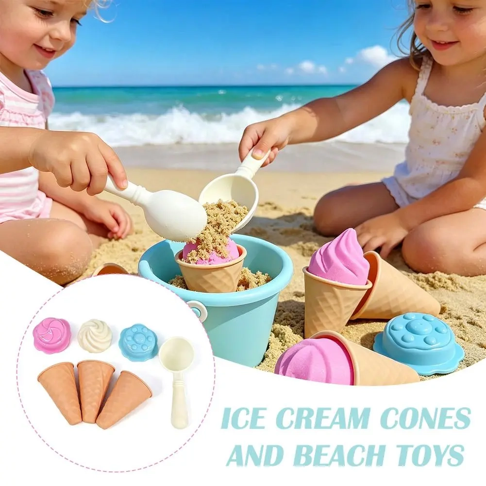 Kids Ice Cream Cone Sand Mold  - Kids Outdoor Activity Toys avaliação e preço