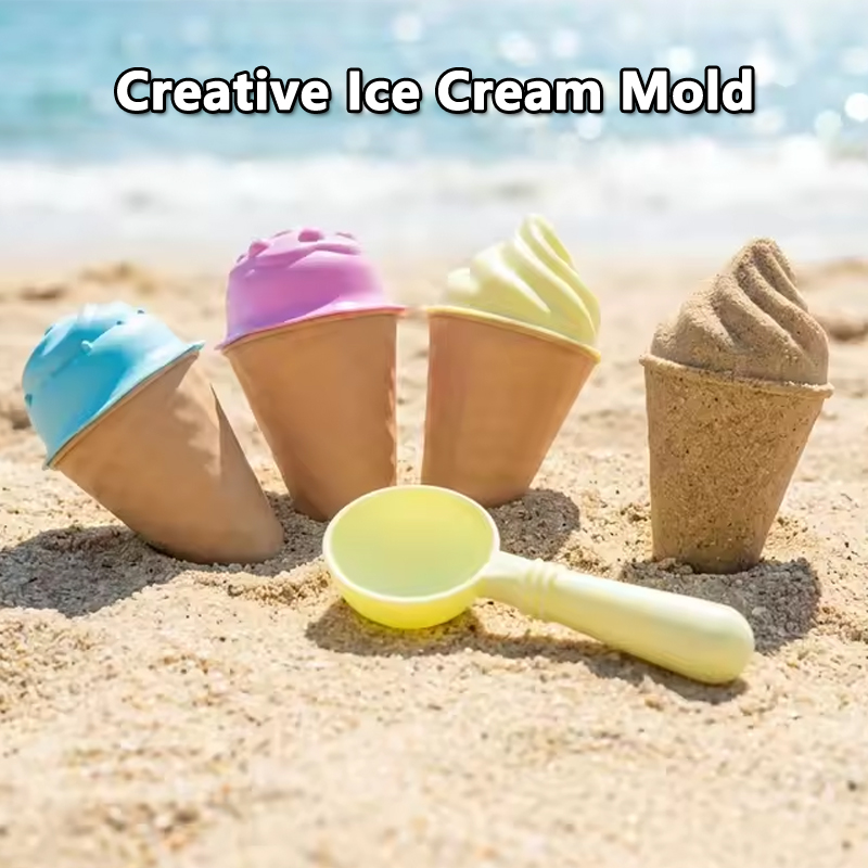 Kids Ice Cream Cone Sand Mold  - Kids Outdoor Activity Toys avaliação e preço