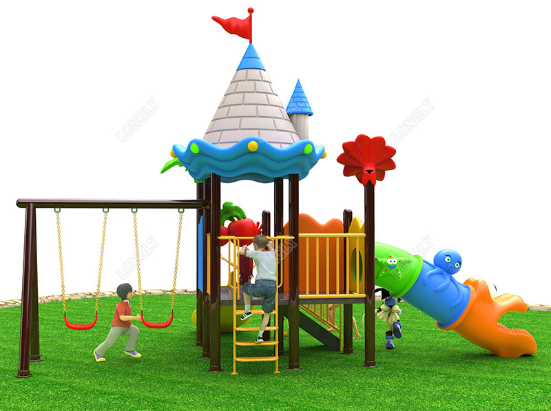 Children Playground Slide with - Kids Outdoor Playground avaliação e preço