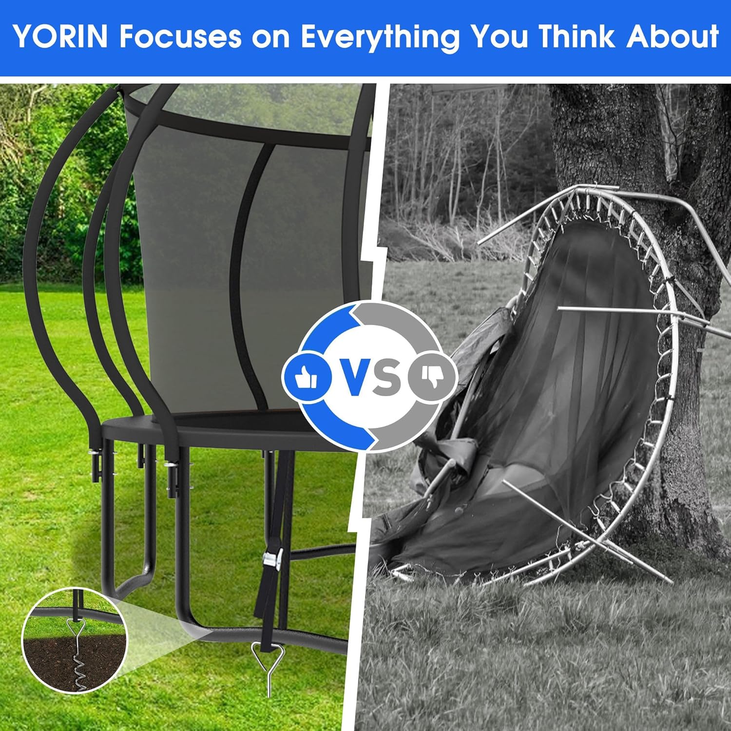 Large Outdoor Trampoline with  - Kids Outdoor Garden Set avaliação e preço