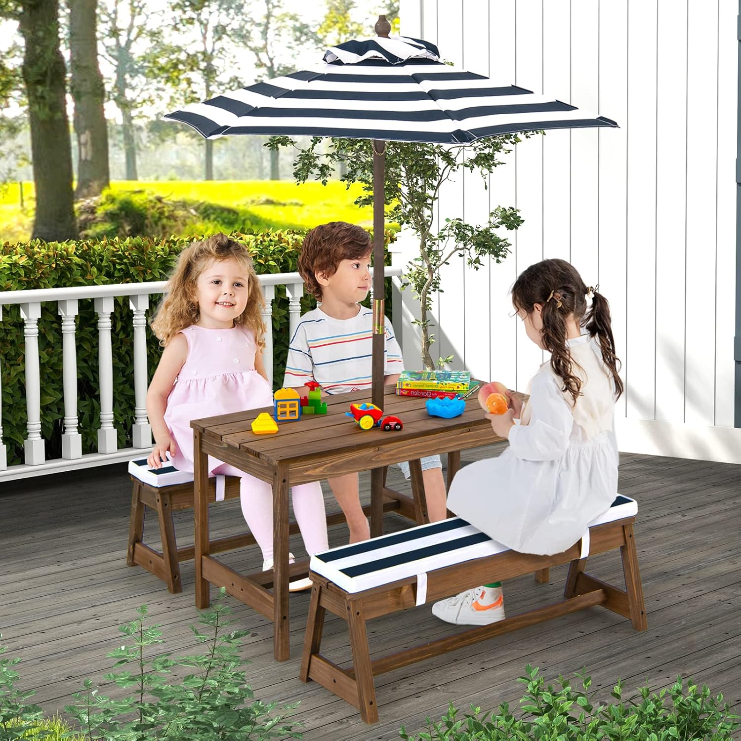 Height Adjustable Wooden Kids  - Kids Outdoor Garden Set avaliação e preço