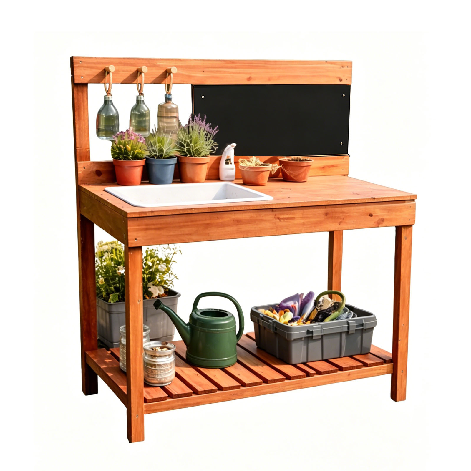 Wooden Potting Benches For Chi - Kids Outdoor Bench avaliação e preço