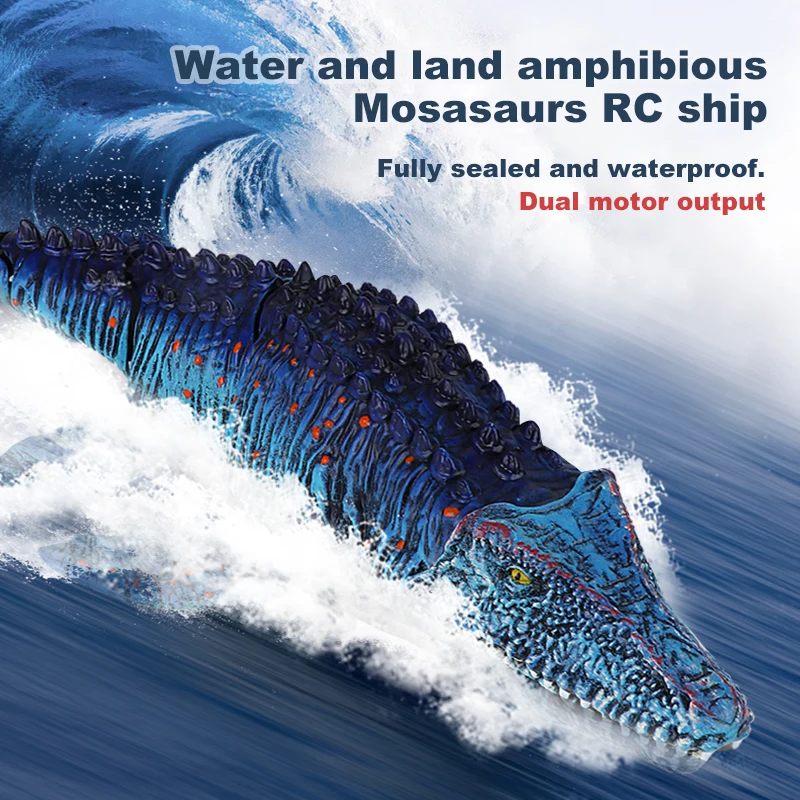 2.4G Simulation Mosasaurus RC  - Kids Outdoor Swing avaliação e preço