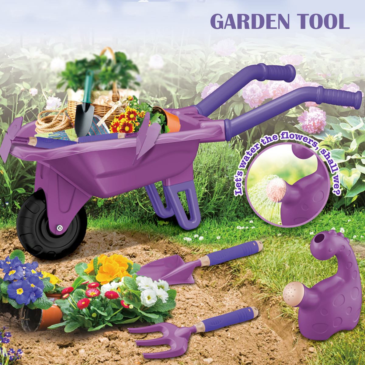Gardening Tool Set Toys for ki - Kids Outdoor Garden Set avaliação e preço