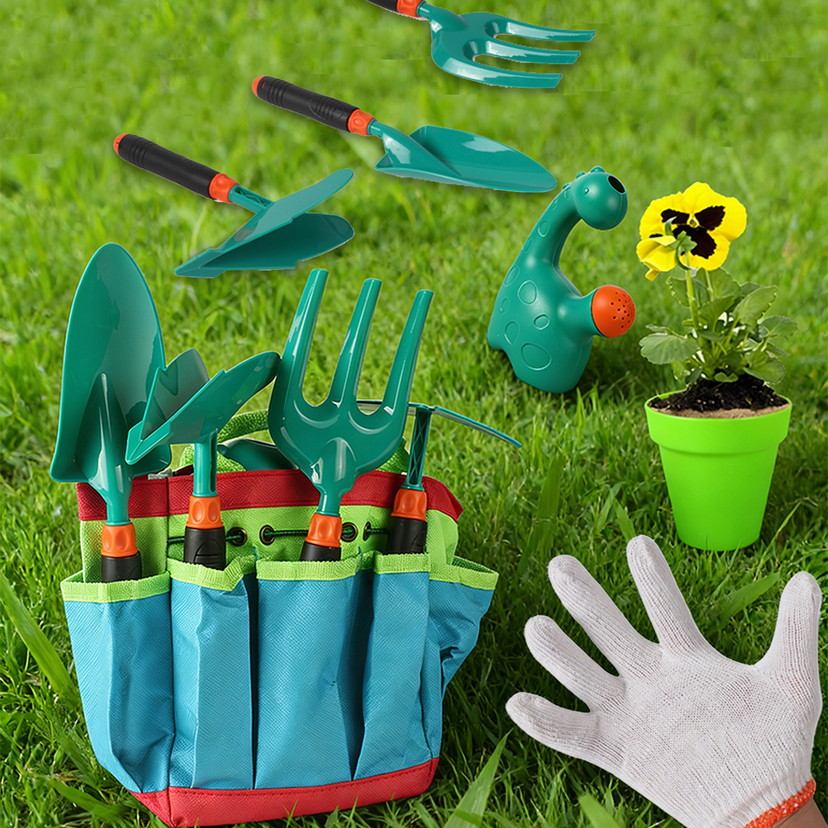 Gardening Tool Set Toys for ki - Kids Outdoor Garden Set avaliação e preço