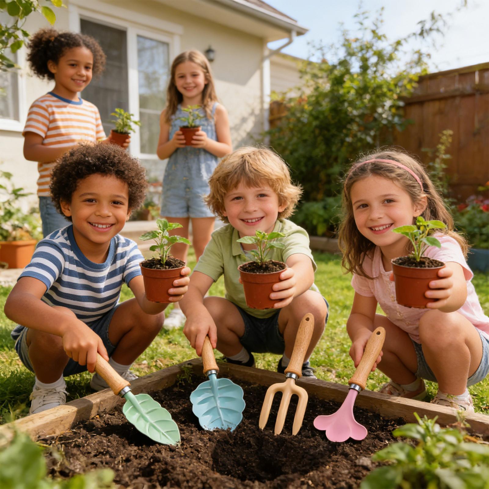 Kids Gardening Set 4 Piece Lea - Kids Outdoor Garden Set avaliação e preço