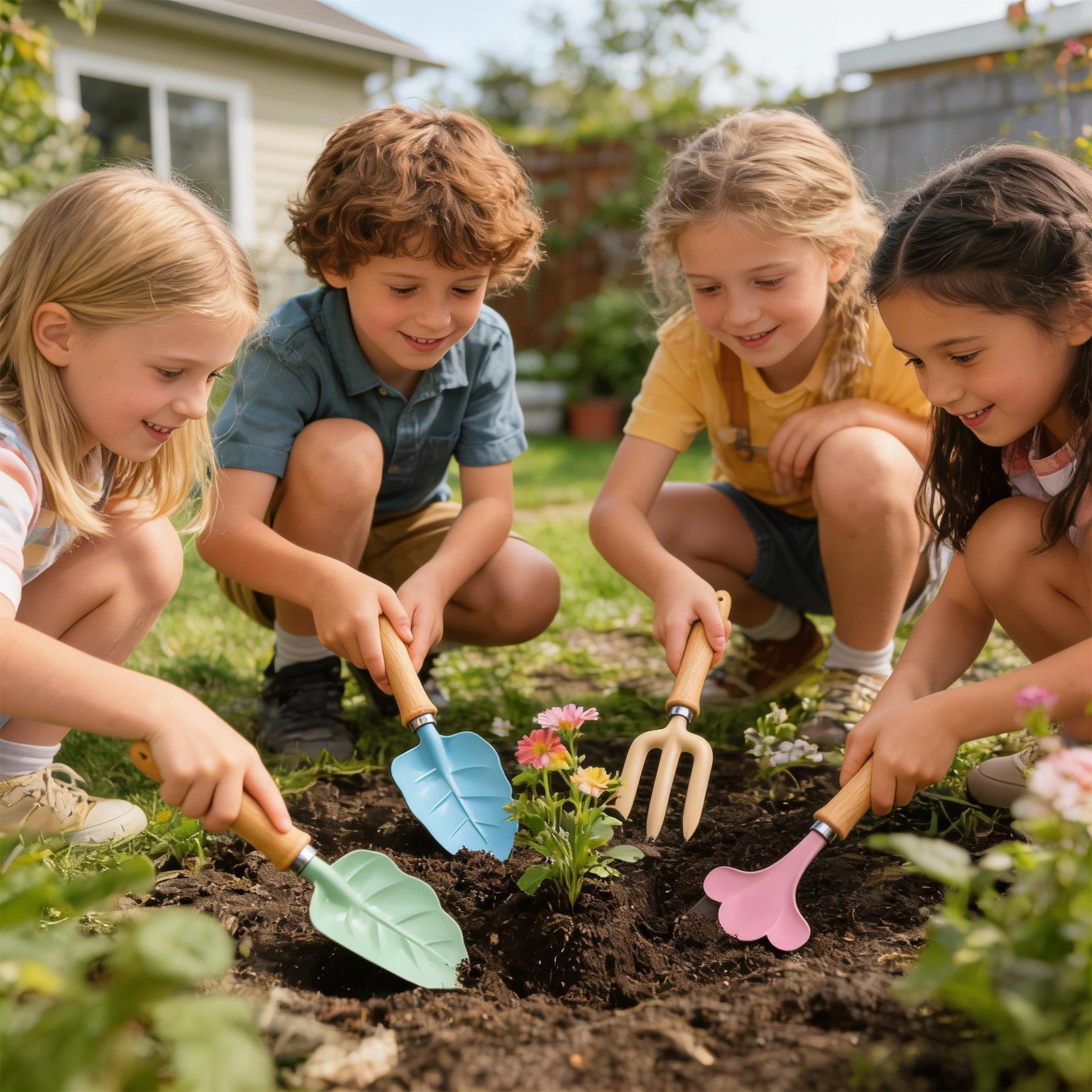 Kids Gardening Set 4 Piece Lea - Kids Outdoor Garden Set avaliação e preço