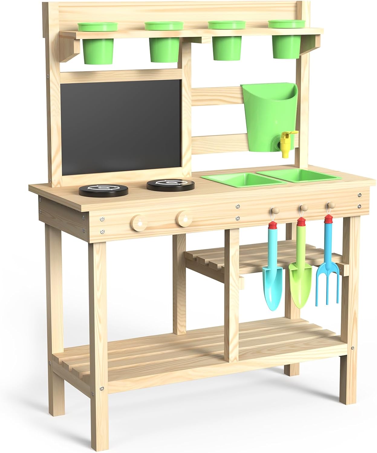 Cedar Wood Outdoor Play Kitche - Kids Outdoor Chalkboard avaliação e preço