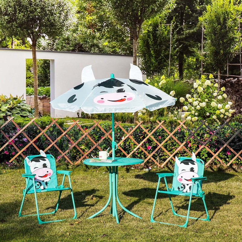 Outdoor Folding Kids Table and - Kids Outdoor Garden Set avaliação e preço