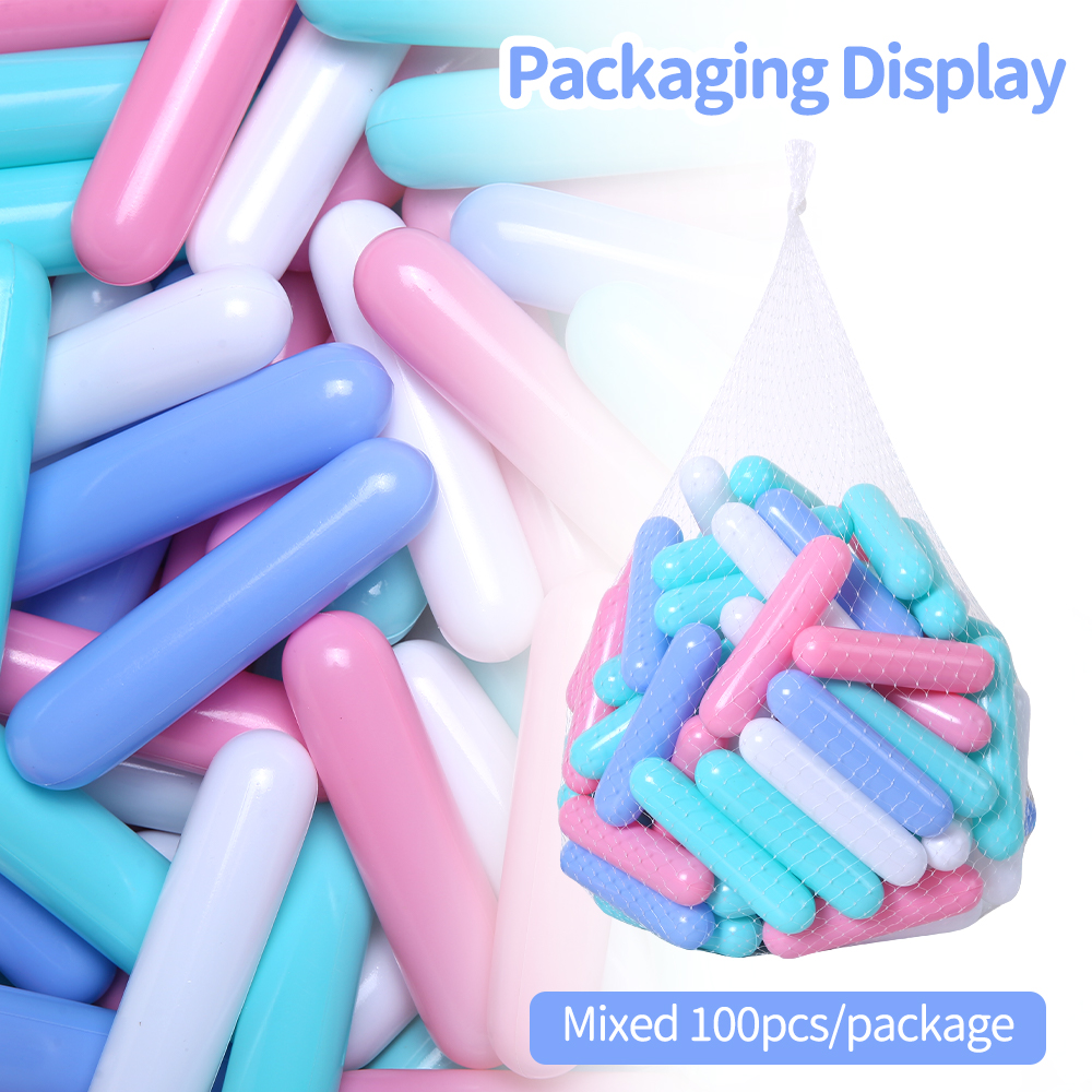 12.5CM 100Pcs Plastic Ball Pit - Kids Outdoor House Accessories avaliação e preço