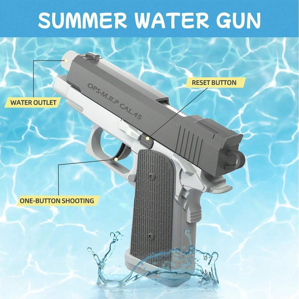 Water Guns Pistol Toy Squirt G - Kids Outdoor Playground avaliação e preço