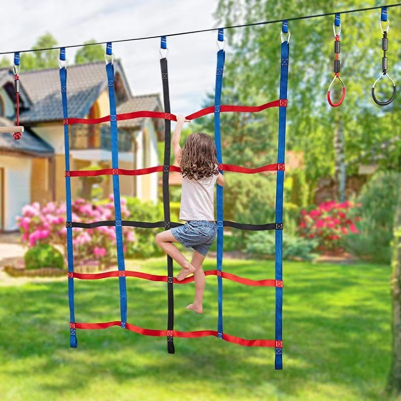 Outdoor Colored Ribbon Climbin - Kids Outdoor Swing avaliação e preço
